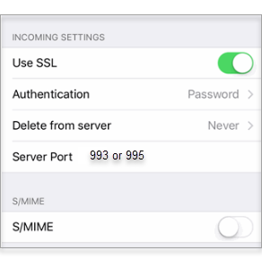 Email Port Setting